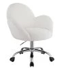 White Fabric Office Chair with Arms by Wateday