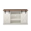 53.9 in. White TV Stand with Storage Cabinet, Fits TV's up to 65 in. by Wateday