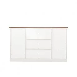 53.9 in. White TV Stand with Storage Cabinet, Fits TV's up to 65 in. by Wateday -Wateday Sales Store white wateday tv stands yj yuki9595452 66 1000