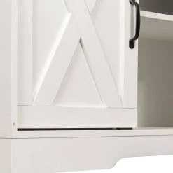 59 in. White TV Stand with Adjustable Shelves Fits TV's up to 65 in. by Wateday -Wateday Sales Store white wateday tv stands yj yuki9595458 1f 1000