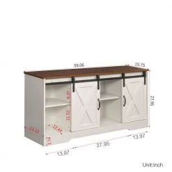 59 in. White TV Stand with Adjustable Shelves Fits TV's up to 65 in. by Wateday -Wateday Sales Store white wateday tv stands yj yuki9595458 44 1000
