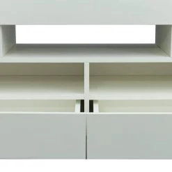 63 in. White TV Stand with 2-Drawer Fits TV's up to 55 in. with LED Lights by Wateday -Wateday Sales Store white wateday tv stands yj yuki9595942 4f 1000