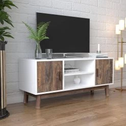 42.91 in. White TV Stand with 2 Cabinet Fits TV's up to 55 in. by Wateday 15 42.91 in. White TV Stand with 2 Cabinet Fits TV's up to 55 in. by Wateday -Wateday Sales Store white wateday tv stands yj yuki9596260 31 1000
