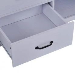 57 in. White TV Stand with 2 Drawers Fits TV's up to 68 in. by Wateday -Wateday Sales Store white wateday tv stands yj yuki9596485 44 1000