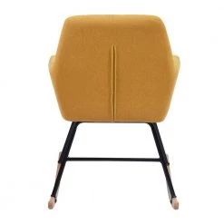 Yellow Fabric Rocking Chair Side Chair with Cushion by Wateday 10 Yellow Fabric Rocking Chair Side Chair with Cushion by Wateday -Wateday Sales Store yellow wateday accent chairs yj yuki9596671 4f 1000