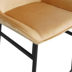 37 in. Yellow Low Back Metal Frame Stool Height 28 in. Bar Stool with Velvet Seat (Set of 2) by Wateday -Wateday Sales Store yellow wateday bar stools yj yuki9596314 c3 1000